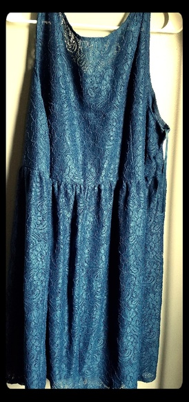 26/28 lace blue dress - Picture 1 of 1